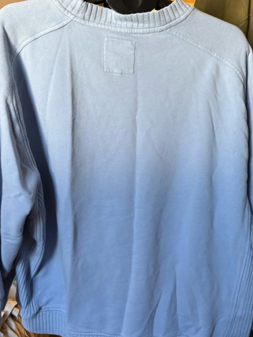 aerie oversized comfy Light Blue Crewneck Sweatshirt size XL 88% cotton - Picture 3 of 7